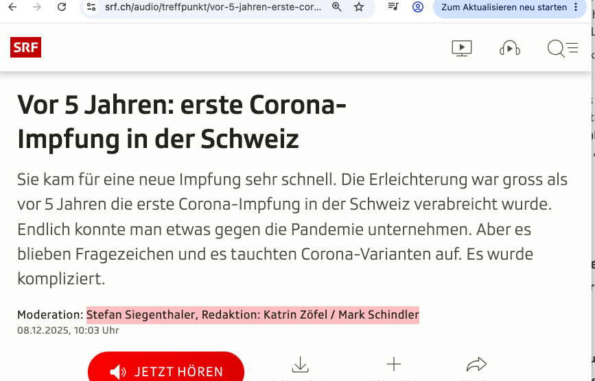 Entscheide der UBI betreffend Impfungen, Erbschaftssteuerinitiative und Nahost-Krieg